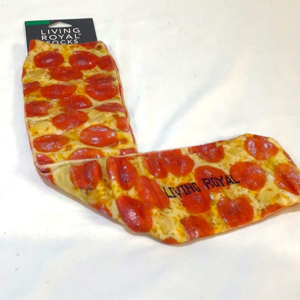 Fun Pepperoni pizza Knee socks, NWT
